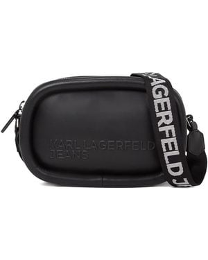 Karl Lagerfeld Puffy Cross Body Bag - Black