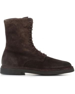 Alexander Hotto Amphibian Lace-Up Suede Boots - Brown