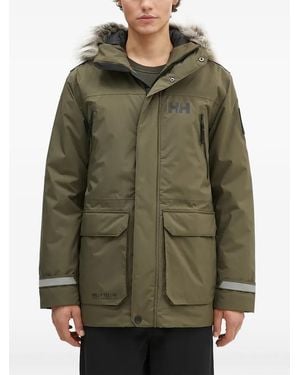 Helly Hansen Trimmed Hooded Parka - Green