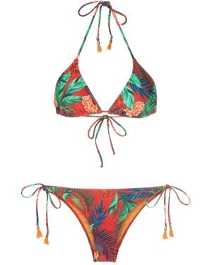 Lygia & Nanny Bikini Maya Con Stampa Botanica - Bianco