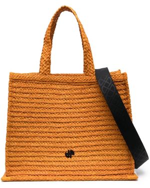 トートバッグ PATOU small JP monogram trapeze-design tote bag Patou Small JP Monogram trapeze-design Tote Bag | Neutrals
