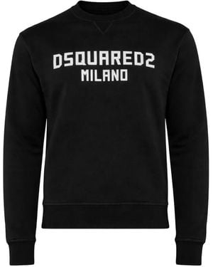 DSquared² Logo-Print Pants Set - Black