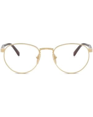 Prada Round Frame Glasses - Natural