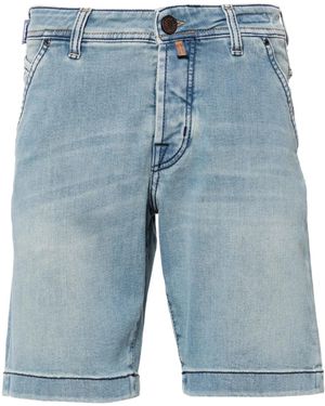 Jacob Cohen Lou Shorts Van Gewassen Denim - Blauw