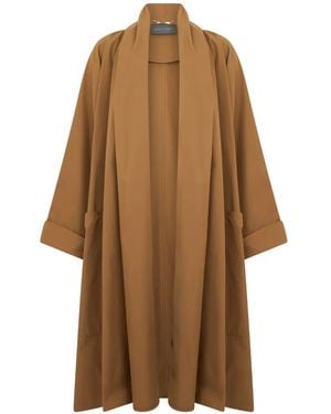 Alberta Ferretti Oversized Coat - Brown