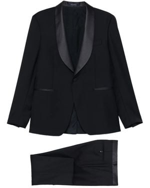 Tagliatore Shawl-Lapel Tuxedo Suit - Black