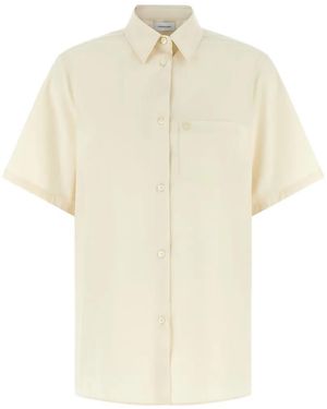 Ferragamo Short-Sleeve Cotton Shirt - White