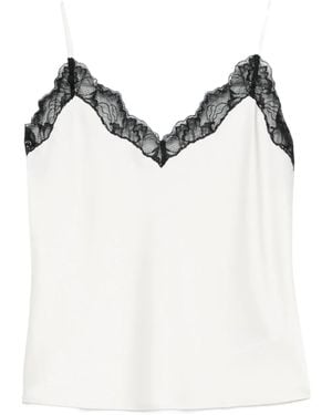 Calvin Klein Lace-Trimmed Camisole Top - Natural