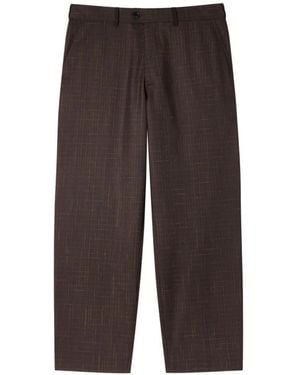 Paul Smith Check-Pattern Trousers - Brown