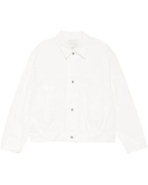 Studio Nicholson Button-Up Denim Jacket - White