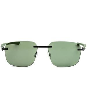 Tag Heuer Occhiali Da Sole Squadrati - Verde