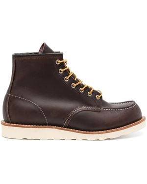 Red Wing Classic Moc Leather Ankle Boots - Brown