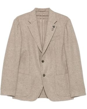 Lardini Chaqueta con bolsillo de parche - Neutro