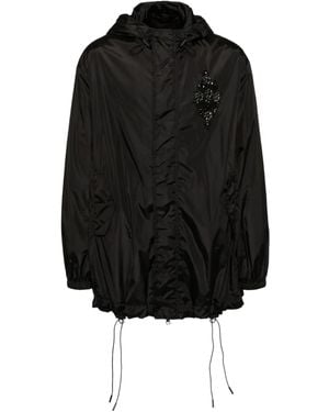 Simone Rocha Parka mit Kapuze - Schwarz