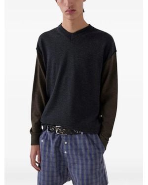 GIMAGUAS Toni V-Neck Sweater - Blue