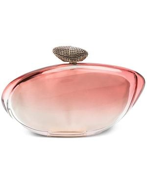 Benedetta Bruzziches Clutch Mit Kristallverzierung - Pink