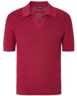 ZEGNA Textured Polo Shirt