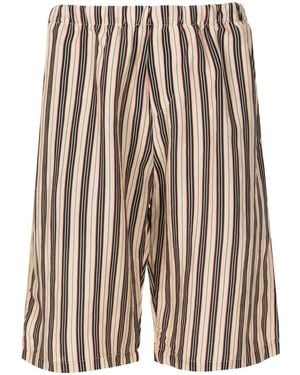Amir Slama Striped Elasticated-Waist Shorts - Multicolour
