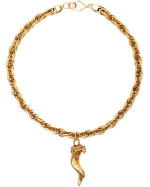Silvia Tcherassi Collar De Cadena Con Charm Narumi - Blanco