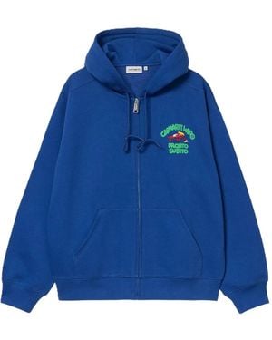 Carhartt Pronto ジップアップ パーカー - ブルー