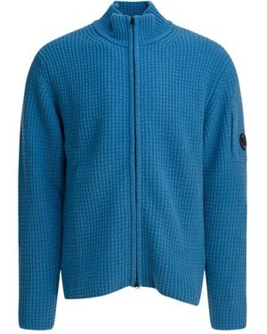C.P. Company Cardigan Mit Reißverschluss - Blau
