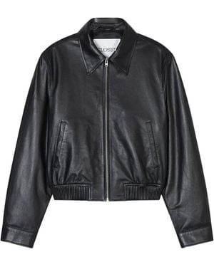 Closed Cropped Jacket - Black
