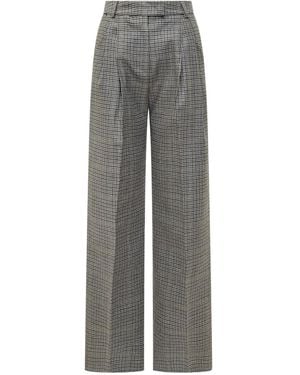 Des Phemmes Geruite Plooibroek - Grijs