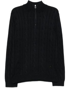 Paul Smith Cable-Knit Sweater - Black