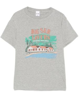 RE/DONE T-Shirt Con Stampa - Grigio