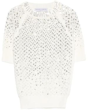 Ermanno Scervino Crystal-Embellishment T-Shirt - White