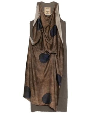 Uma Wang Alex Asymmetric Dress - Brown