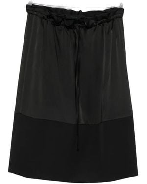 ALAINPAUL Drawstring-Fastening Mini Skirt - Black
