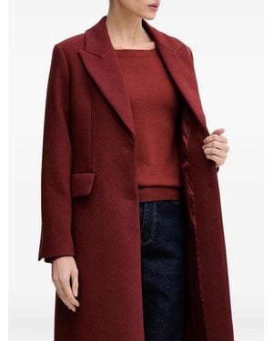 Sisley Manteau À Simple Boutonnage - Red