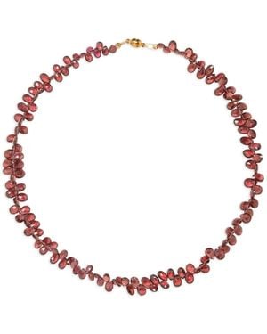 Jennifer Behr Bernadette Plated Necklace - Pink