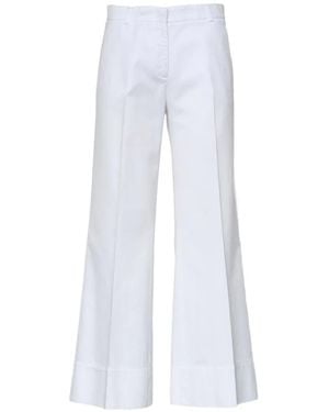 Ql2 High-Waisted Palazzo Pants - White