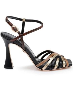 Dee Ocleppo 98Mm Carmel Sandals - Black