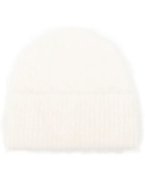 TOTEME Knitted Beanie Hat - White