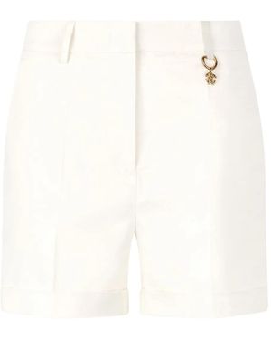 Roberto Cavalli Logo-Charm Shorts - White