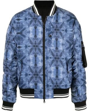 Mostly Heard Rarely Seen Kaleidoscope Bomber Jacket - Blue