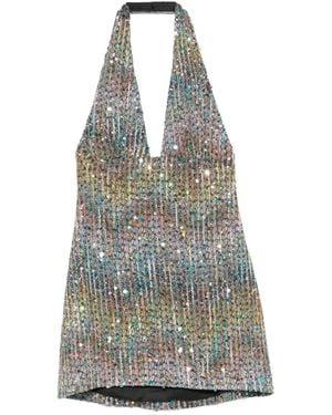 Missoni Sequin-Embellished Halterneck Mini Dress - White