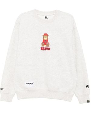 Aape By A Bathing Ape ロゴ スウェットシャツ - ホワイト