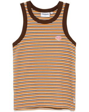 Chocoolate Striped Tank Top - Natural