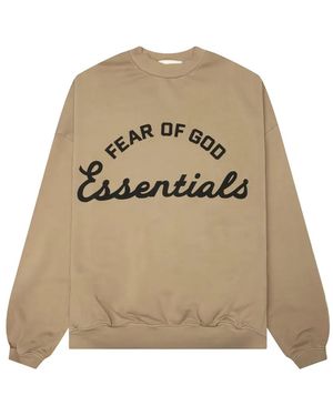 Fear Of God Training 90S Logo-Print Essentials Jumper - Natural