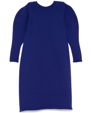 Pleats Please Issey Miyake Powan Midi Dress - Blue