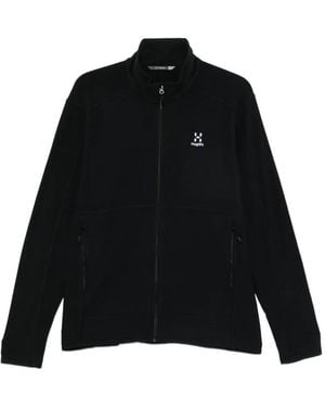 Haglöfs Logo-Embroidered Zip-Up Sport Jacket - Black