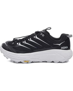 Hoka One One Mafate Three2 Sneakers Met Mesh Vlakken - Zwart