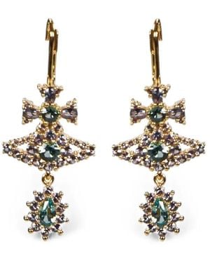 Vivienne Westwood Orb Drop Earrings - White
