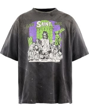 SAINT Mxxxxxx Camiseta Love Sick Con Estampado Gráfico - Gris
