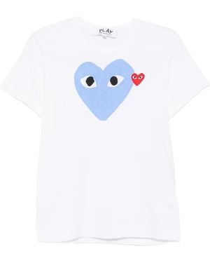 Comme des Garçons Camiseta Heart - Blanco