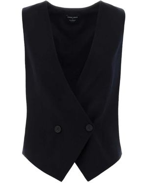 Giorgio Armani X Alanui Double-Breasted Waistcoat - Black